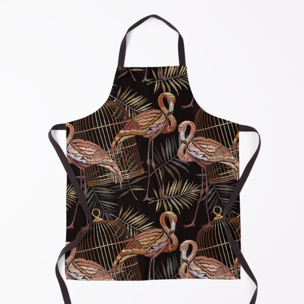 Item preview, Embroidery flamingo pattern designed and sold by matrioshka.