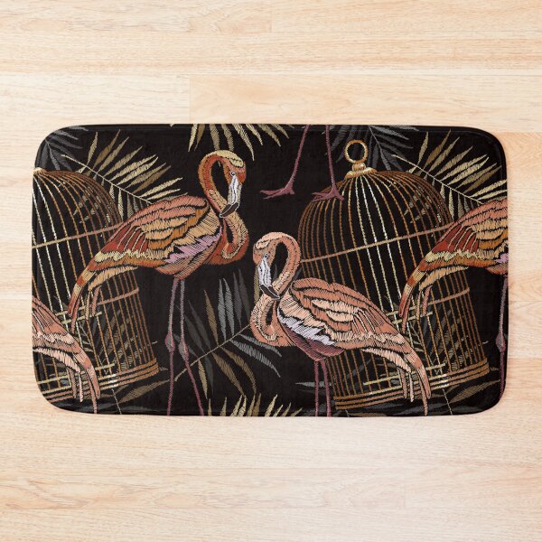 Item preview, Embroidery flamingo pattern designed and sold by matrioshka.