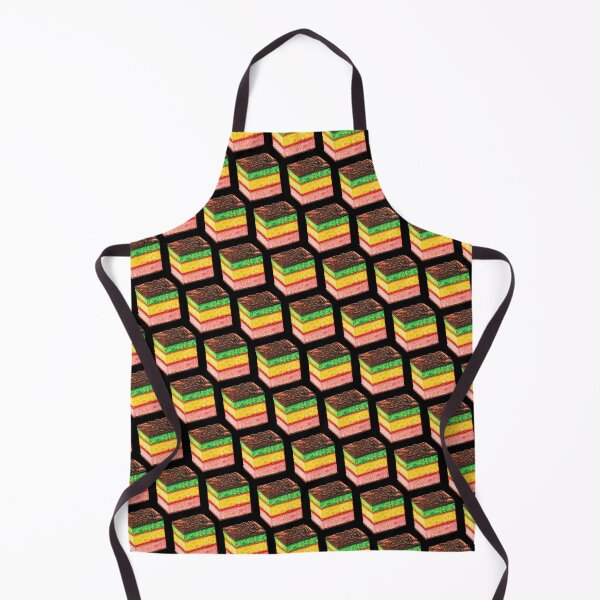 Item preview, Italian Rainbow Cookie Pattern - Black designed and sold by Kelly Gilleran.