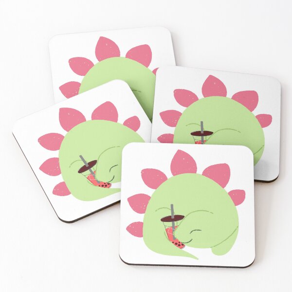 Item preview, dino boba (hugging strawberry bubble tea) designed and sold by leiriin.
