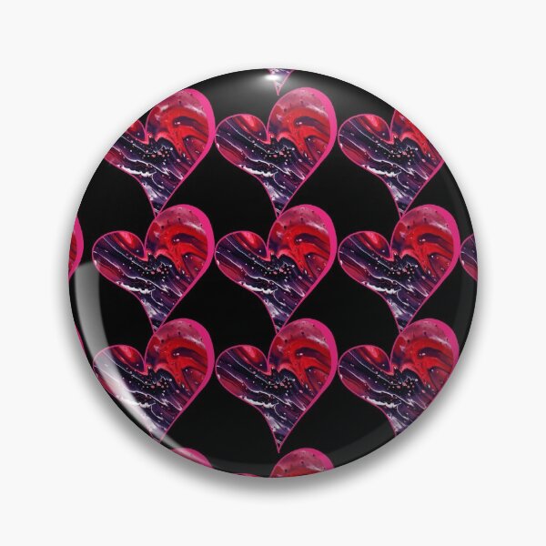 Item preview, Sheek Velvet N' Black Marbled Heart designed and sold by DaughterofYah.