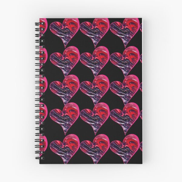 Item preview, Sheek Velvet N' Black Marbled Heart designed and sold by DaughterofYah.