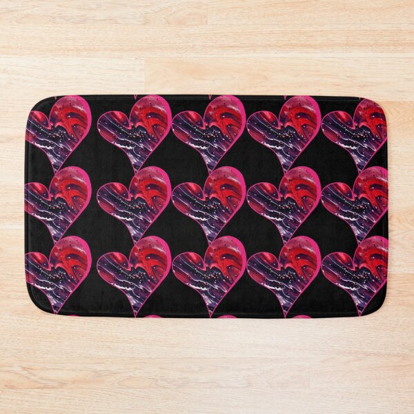 Item preview, Sheek Velvet N' Black Marbled Heart designed and sold by DaughterofYah.