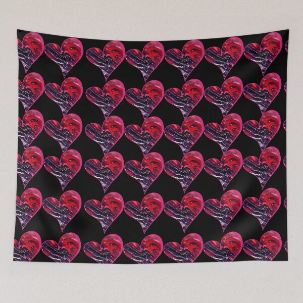 Item preview, Sheek Velvet N' Black Marbled Heart designed and sold by DaughterofYah.