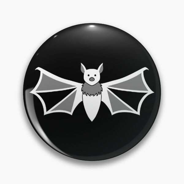 Artikelvorschau, Graustufenfledermaus (weiß) entworfen und verkauft von inatorinator.