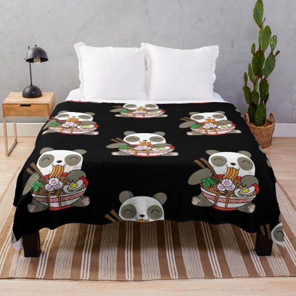 Item preview, Cute Kawaii Panda Eating Ramen Noodles designed and sold by YueHeng Creates ⭐⭐⭐⭐⭐.