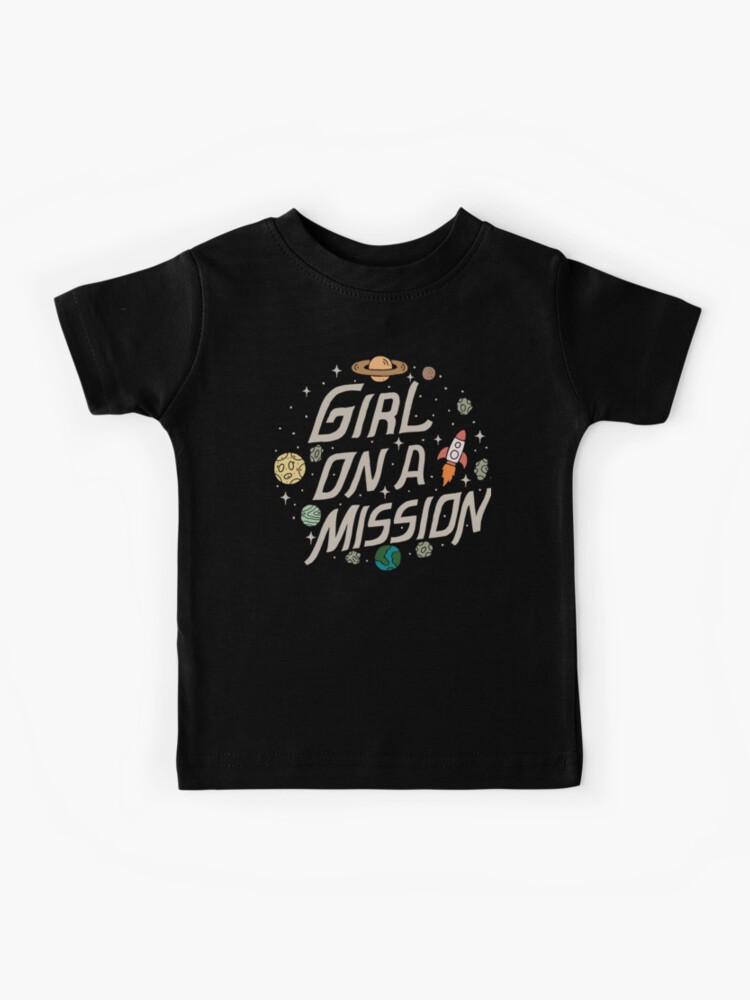 Thumbnail 1 of 2, Kids T-Shirt, Girl on a Mission designed and sold by KellieGerardi.