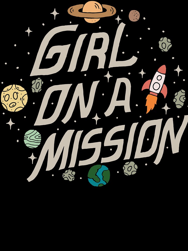 Thumbnail 2 of 2, Kids T-Shirt, Girl on a Mission designed and sold by KellieGerardi.