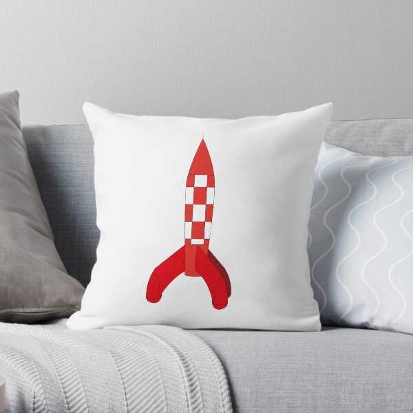 Fusée Tintin Coussin