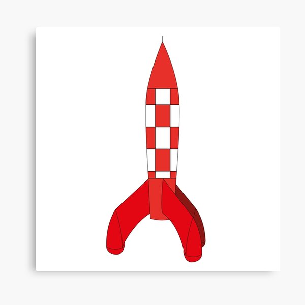 Tintin Rocket Canvas Print