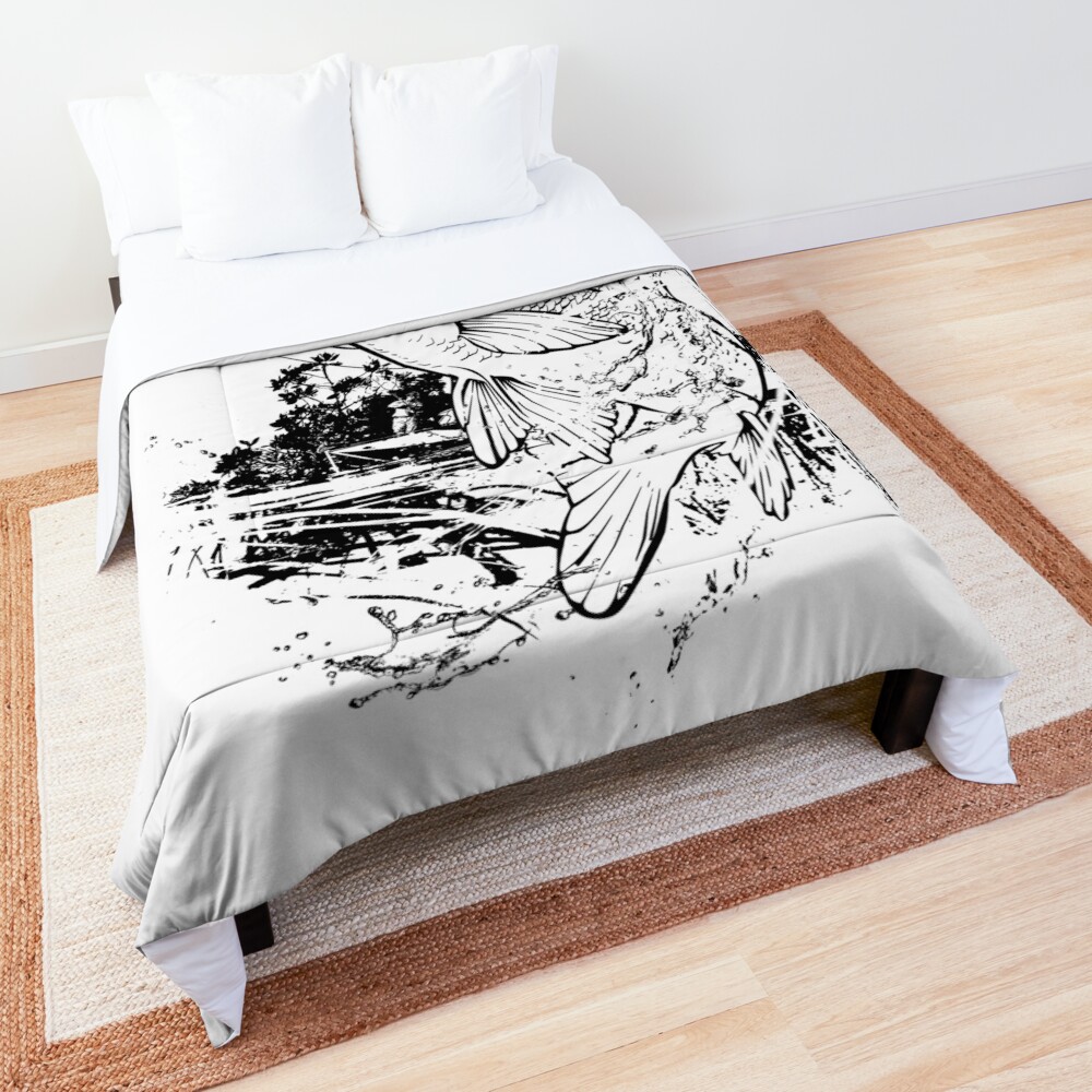 Snook Fishing Comforter for Sale by Salmoneggs