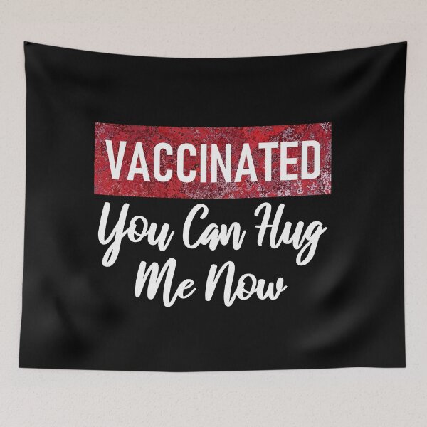 Item preview, Vaccinated you can hug me now designed and sold by aktiveaddict.