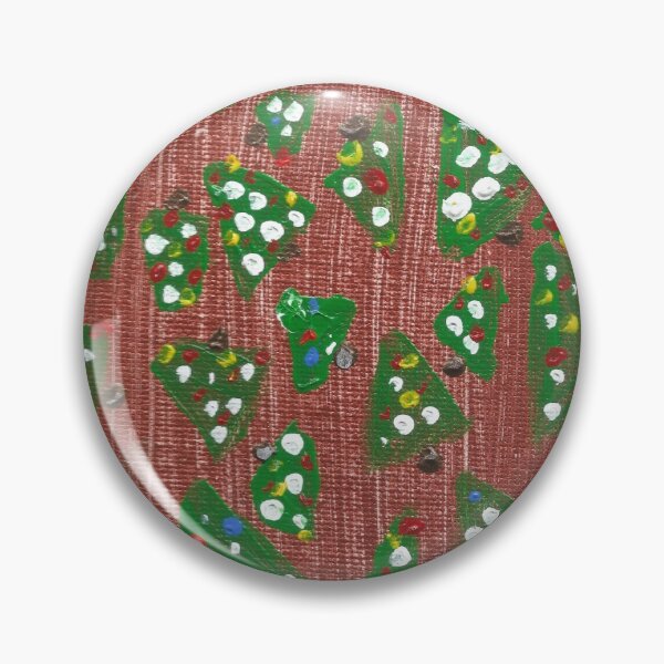Item preview, Mini Christmas Trees on Copper Painting designed and sold by Silver Sky by Janet.