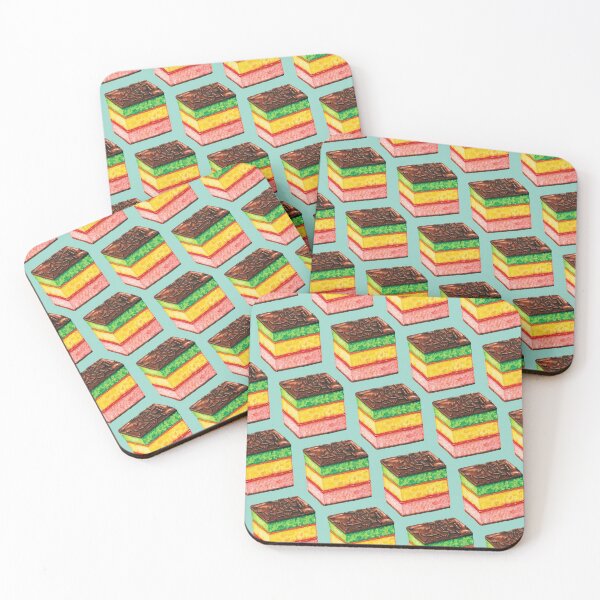 Item preview, Italian Rainbow Cookie Pattern - Blue designed and sold by Kelly  Gilleran.