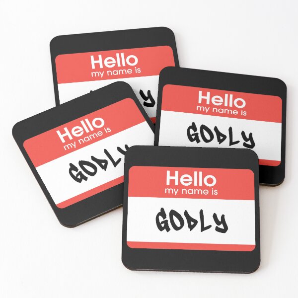 Item preview, Hello My Name Is Godly Label  designed and sold by everything4eva.