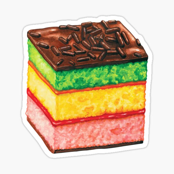 Item preview, Italian Rainbow Cookie Pattern - Blue designed and sold by Kelly  Gilleran.
