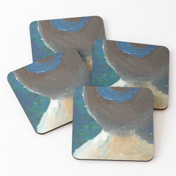 Item preview, The Brunette with the Bun Acrylic Painting designed and sold by Silver Sky by Janet.