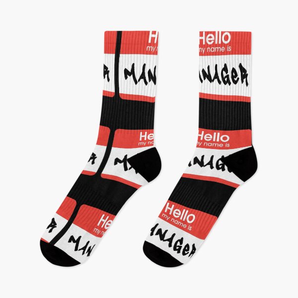 Item preview, Hello My Name Is Manager Label  designed and sold by everything4eva.