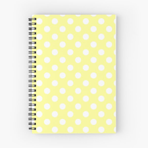 Item preview, White Polka Dots on Pastel Yellow Background designed and sold by Bumblefuzzies.