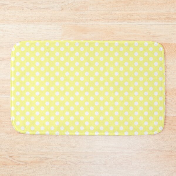 Item preview, White Polka Dots on Pastel Yellow Background designed and sold by Bumblefuzzies.