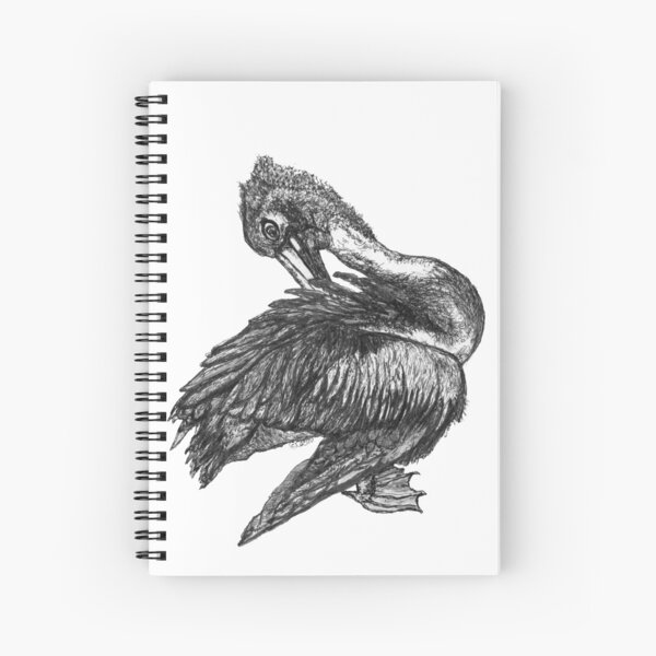 Percephone the Pelican Spiral Notebook