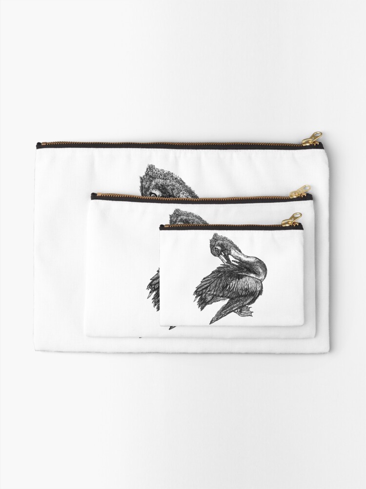 Alternate view of Percephone the Pelican Zipper Pouch