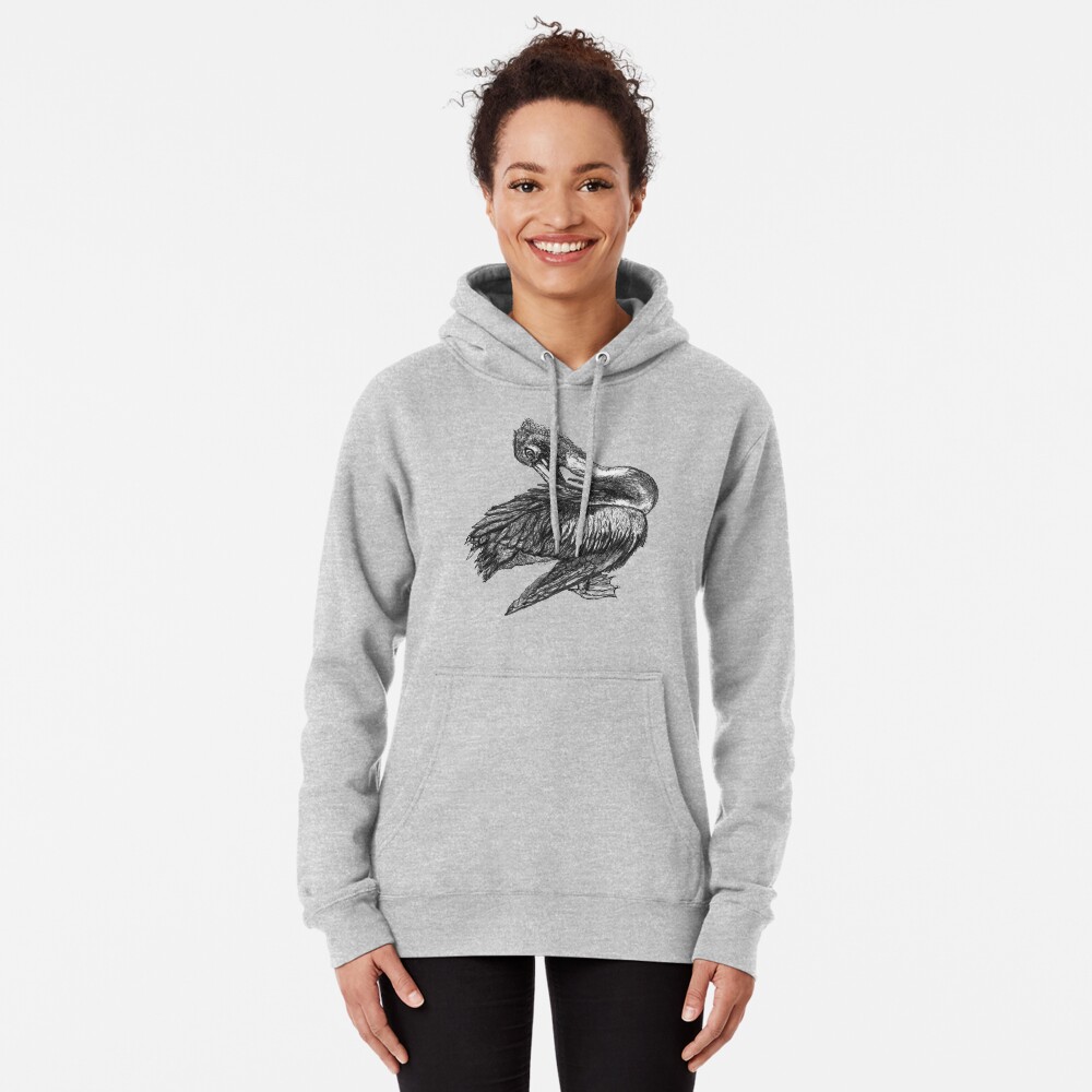 Percephone the Pelican Pullover Hoodie
