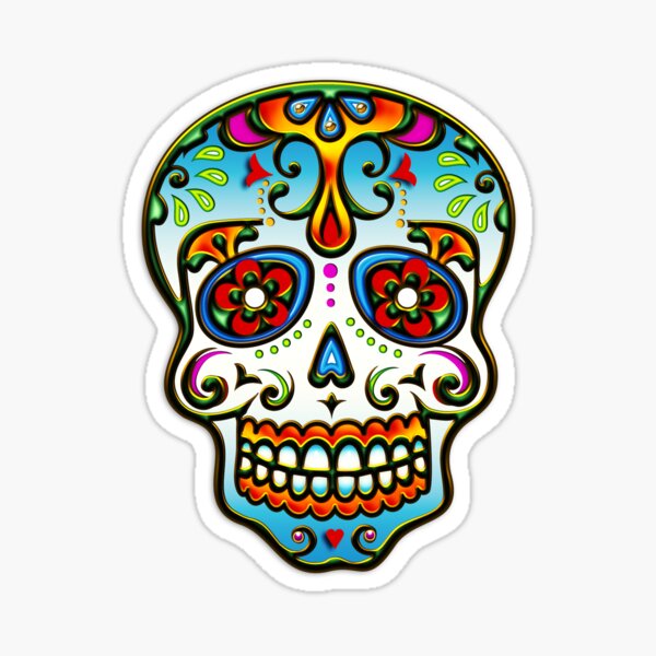 Embroidery stickers】Mexico, Cactus, Day of the Dead, Skull, Burrito