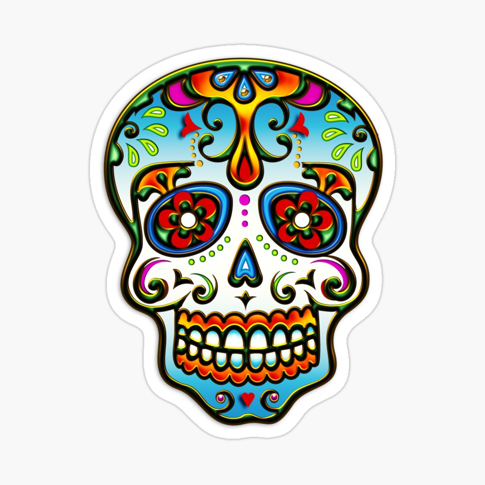 Sugar Skulls Stickers and Magnets