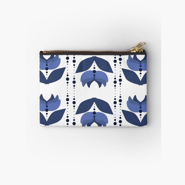 Item preview, Delft Blue Pattern - Simple Modern Tulips designed and sold by AddisonArtworks.