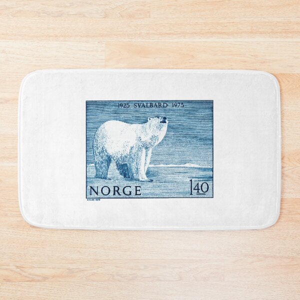 Item preview, 1975 NORWAY Svalbard Polar Bear Postage Stamp designed and sold by retrographics.