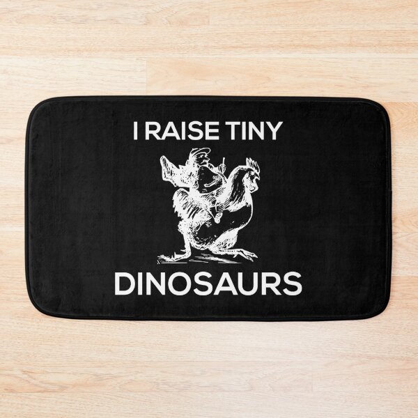 Item preview, I raise tiny dinosaurs dinosaurs chicken (white version) designed and sold by kickwear-com.