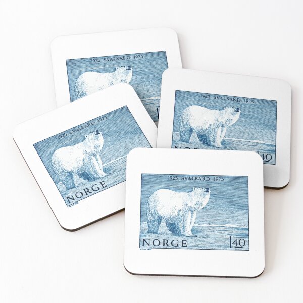 Item preview, 1975 NORWAY Svalbard Polar Bear Postage Stamp designed and sold by retrographics.