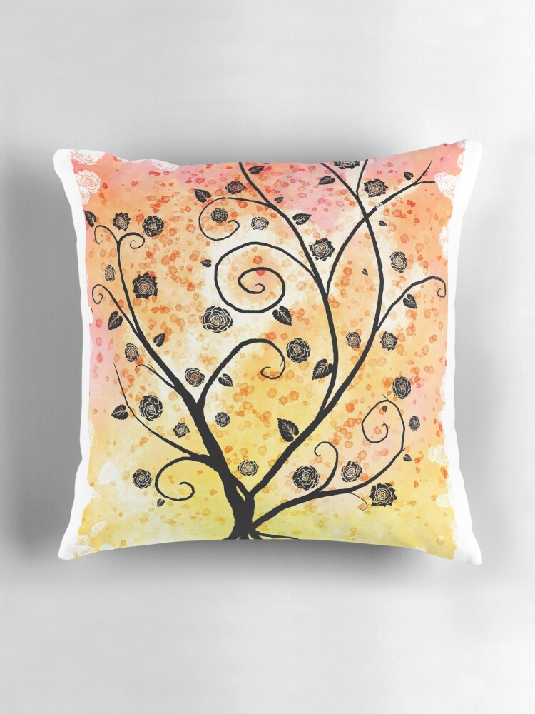 Thumbnail 3 of 4, Pillow, Love tree designed and sold by ivrona.