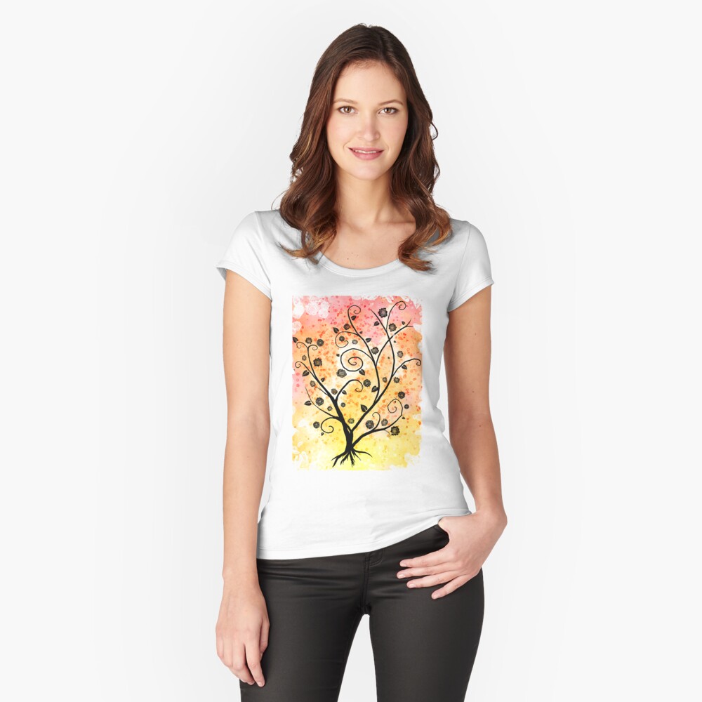 Item preview, Fitted Scoop T-Shirt designed and sold by ivrona.
