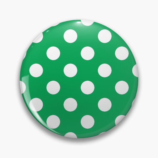 Item preview, White Polka Dots on Green Background designed and sold by Bumblefuzzies.