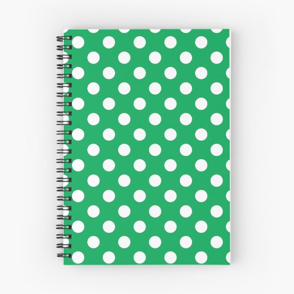 Item preview, White Polka Dots on Green Background designed and sold by Bumblefuzzies.