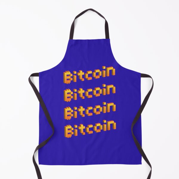 Item preview, Bitcoin 8-Bit Gold Repeat Pattern - Blue Gem designed and sold by johnta17.