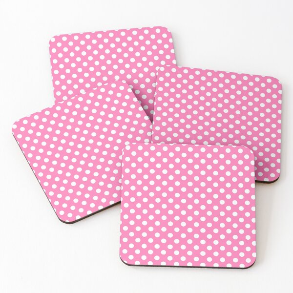 Item preview, White Polka Dots on Pink Background designed and sold by Bumblefuzzies.