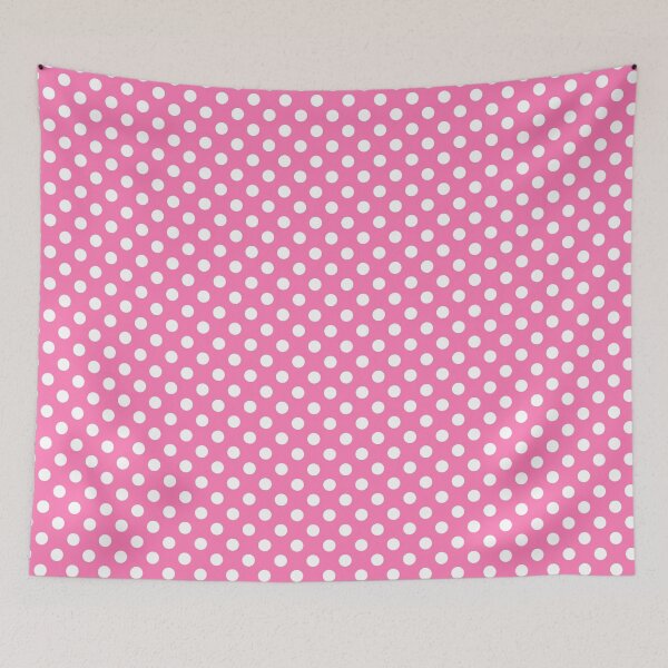 Item preview, White Polka Dots on Pink Background designed and sold by Bumblefuzzies.