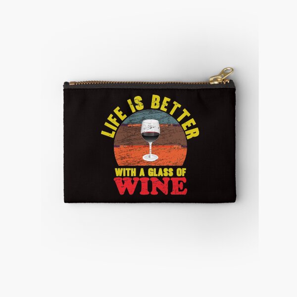 Item preview, Life Is Better With A Glass Of Wine - Cool Sunset Retro Glass Of Wine Gift Idea designed and sold by leo121687.