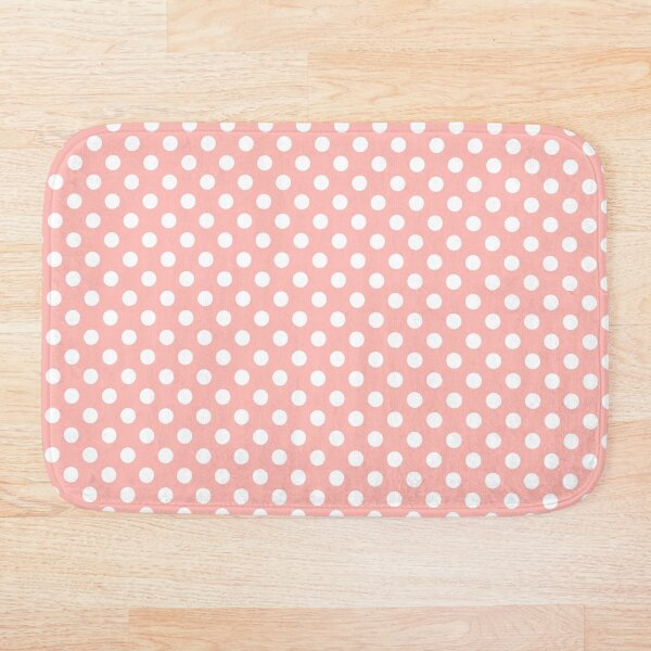 Item preview, White Polka Dots on Peach Background designed and sold by Bumblefuzzies.