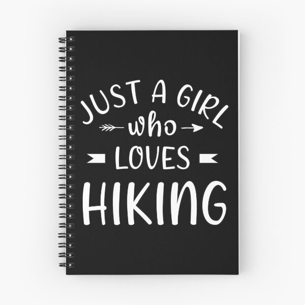 Item preview, Just a girl who loves hiking designed and sold by Catsloversdotme.