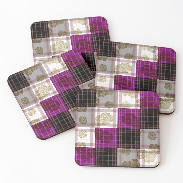 Item preview, Subtle Floral Ace Plaid 2 designed and sold by -Gedwolcraeft-.