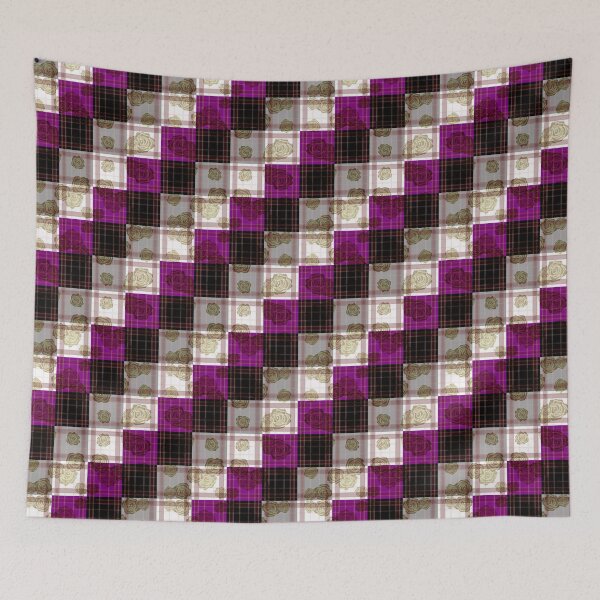 Item preview, Subtle Floral Ace Plaid 2 designed and sold by -Gedwolcraeft-.