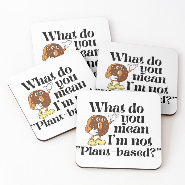 Item preview, Vegan Plant-Based Vegetarian Funny Donut Design designed and sold by dangerkin.