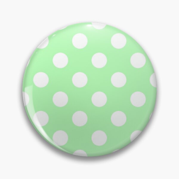 Item preview, White Polka Dots on Pastel Green Background designed and sold by Bumblefuzzies.