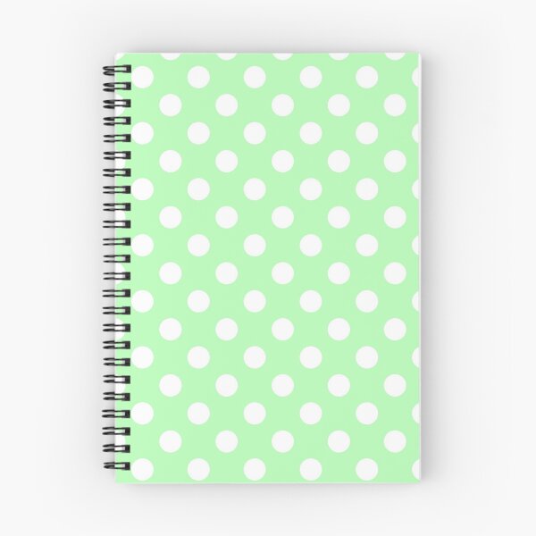 Item preview, White Polka Dots on Pastel Green Background designed and sold by Bumblefuzzies.
