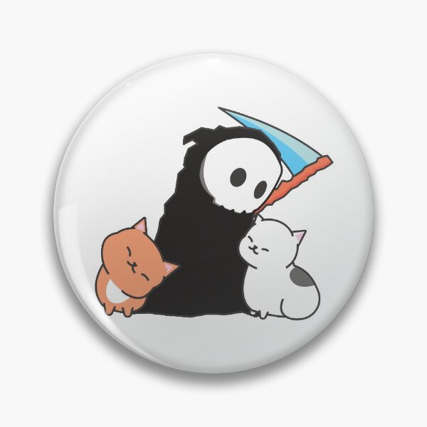 Artikelvorschau, Ein Katzenliebhaber namens Tod - Niedlicher Kawaii Sensenmann und Katzenkunst entworfen und verkauft von thecatcouch.