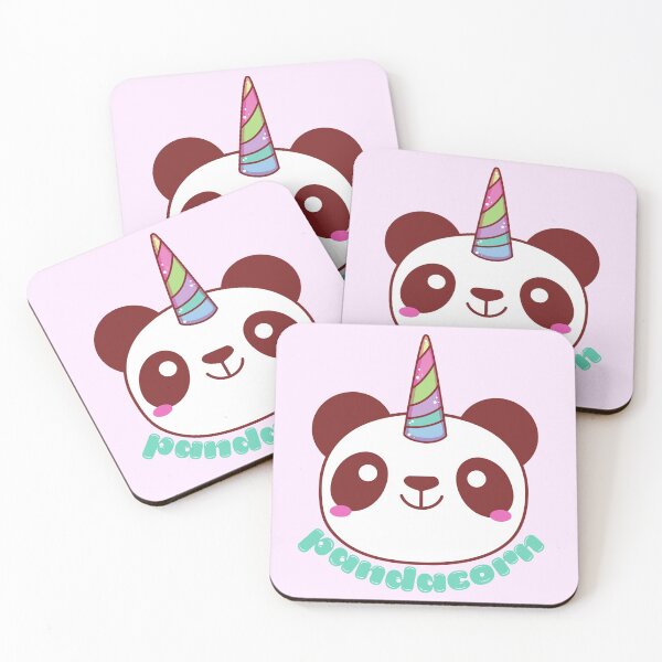 Item preview, Pandacorn Panda Unicorn - light pink background designed and sold by MixedBagMerch.